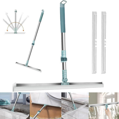 Multifunctional Magic Broom Sweeper Magic Broom Silicone Floor Wiper-180° Rotating Squeegee for Floor, Tile & Window Cleaning,Tile Cleaner and Cleaning Brush Bathroom Squeegee Plastic Wiper