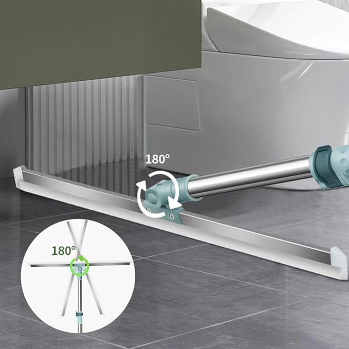 Multifunctional Magic Broom Sweeper Magic Broom Silicone Floor Wiper-180° Rotating Squeegee for Floor, Tile & Window Cleaning,Tile Cleaner and Cleaning Brush Bathroom Squeegee Plastic Wiper